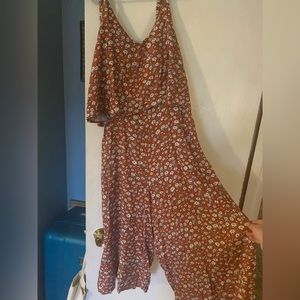 Cute Fall Pattern Jumpsuit